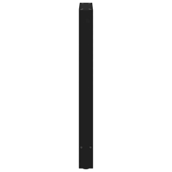 Nogi do stolika kawowego, czarne, 2 szt., 40x(90-91) cm, stal