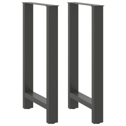 Nogi do stolika kawowego, antracyt, 2 szt., 40x(90-91) cm, stal