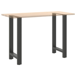 Nogi do stolika kawowego, antracyt, 2 szt., 40x(90-91) cm, stal