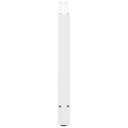 Nogi do stolika kawowego, białe, 2 szt., 100x(72-73) cm, stal