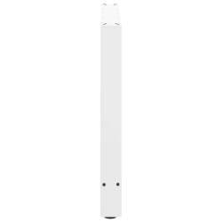 Nogi do stolika kawowego, białe, 2 szt., 70x(72-73) cm, stal