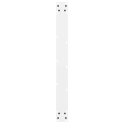 Nogi do stolika kawowego, białe, 2 szt., 70x(72-73) cm, stal