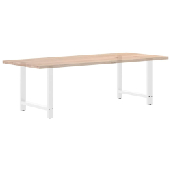 Nogi do stolika kawowego, białe, 2 szt., 70x(72-73) cm, stal