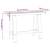 Stolik konsolowy, NOAIN, 120x30x75 cm, lite drewno sosnowe