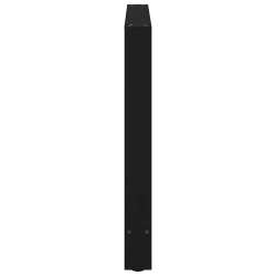 Nogi do stolika kawowego, czarne, 2 szt., 100x(72-73) cm, stal