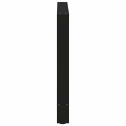 Nogi do stolika kawowego, czarne, 2 szt., 70x(72-73) cm, stal