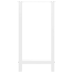 Nogi do stolika kawowego, białe, 2 szt., 50x(90-91) cm, stal