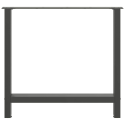 Nogi do stolika kawowego, antracyt, 2 szt., 70x(72-73) cm, stal