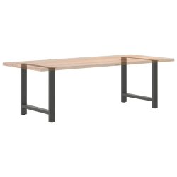 Nogi do stolika kawowego, antracyt, 2 szt., 70x(72-73) cm, stal
