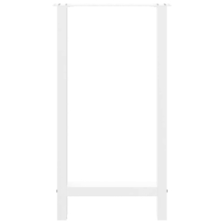 Nogi do stolika kawowego, białe, 2 szt., 40x(90-91) cm, stal