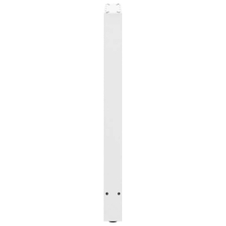 Nogi do stolika kawowego, białe, 2 szt., 40x(90-91) cm, stal