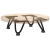 Nogi do stołu Hairpin, 4 szt., czarne, 10 cm, lita stal