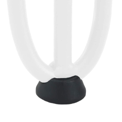 Nogi do stołu Hairpin, 4 szt., biale, 10 cm, lita stal