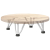 Nogi do stołu Hairpin, 4 szt., biale, 10 cm, lita stal