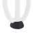 Nogi do stołu Hairpin, 4 szt., biale, 10 cm, lita stal