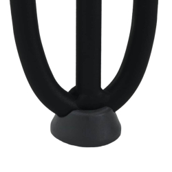 Nogi do stołu Hairpin, 4 szt., czarne, 30 cm, lita stal