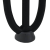 Nogi do stołu Hairpin, 4 szt., czarne, 30 cm, lita stal