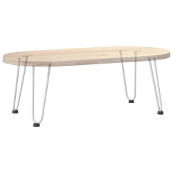 Nogi do stołu Hairpin, 4 szt., biale, 30 cm, lita stal
