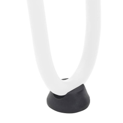 Nogi do stołu Hairpin, 4 szt., biale, 30 cm, lita stal