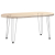 Nogi do stołu Hairpin, 4 szt., biale, 42 cm, lita stal