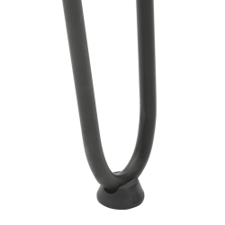 Nogi do stołu Hairpin, 4 szt., antracyt, 42 cm, lita stal