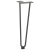 Nogi do stołu Hairpin, 4 szt., antracyt, 42 cm, lita stal