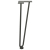 Nogi do stołu Hairpin, 4 szt., antracyt, 42 cm, lita stal
