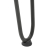 Nogi do stołu Hairpin, 4 szt., antracyt, 42 cm, lita stal