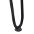 Nogi do stołu Hairpin, 4 szt., czarne, 42 cm, lita stal
