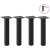 Nogi do stolika kawowego, 4 szt., czarne, 30-32 cm, stal