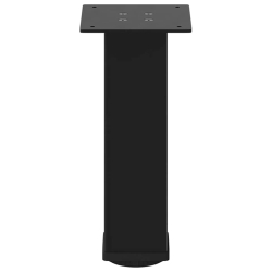 Nogi do stolika kawowego, 4 szt., czarne, 30-32 cm, stal