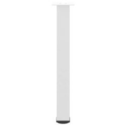 Nogi do stolika kawowego, 4 szt., biale, 72-74 cm, stal