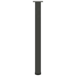 Nogi do stolika kawowego, 4 szt., antracyt, 90-92 cm, stal