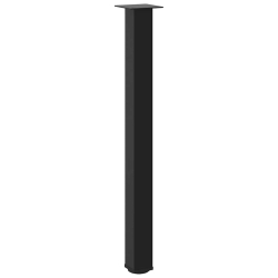 Nogi do stolika kawowego, 4 szt., czarne, 100-102 cm, stal