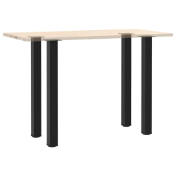 Nogi do stolika kawowego, 4 szt., czarne, 100-102 cm, stal