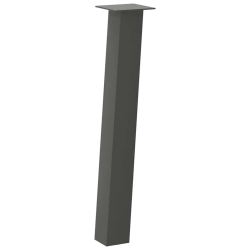 Nogi do stolika kawowego, 4 szt., antracyt, 72 cm, stal