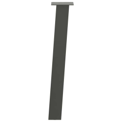 Nogi do stolika kawowego, 4 szt., antracyt, 72 cm, stal