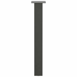 Nogi do stolika kawowego, 4 szt., antracyt, 72 cm, stal
