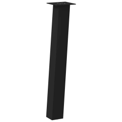 Nogi do stolika kawowego, 4 szt., czarne, 72 cm, stal