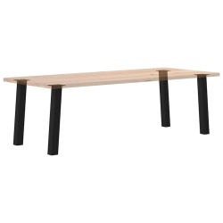 Nogi do stolika kawowego, 4 szt., czarne, 72 cm, stal