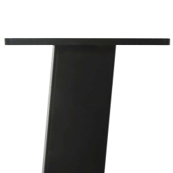Nogi do stolika kawowego, 4 szt., czarne, 72 cm, stal