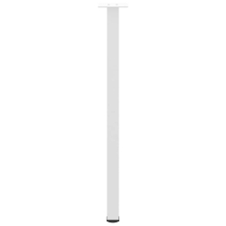 Nogi do stolika kawowego, 4 szt., biale, 72-74 cm, stal