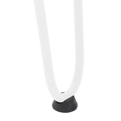Nogi do stołu Hairpin, 4 szt., biale, 42 cm, lita stal