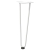 Nogi do stołu Hairpin, 4 szt., biale, 42 cm, lita stal