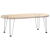 Nogi do stołu Hairpin, 4 szt., biale, 30 cm, lita stal