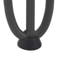 Nogi do stołu Hairpin, 4 szt., antracyt, 42 cm, lita stal