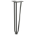 Nogi do stołu Hairpin, 4 szt., antracyt, 42 cm, lita stal