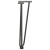 Nogi do stołu Hairpin, 4 szt., antracyt, 42 cm, lita stal