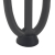 Nogi do stołu Hairpin, 4 szt., antracyt, 42 cm, lita stal
