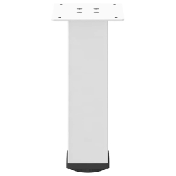 Nogi do stolika kawowego, 4 szt., biale, 30-32 cm, stal